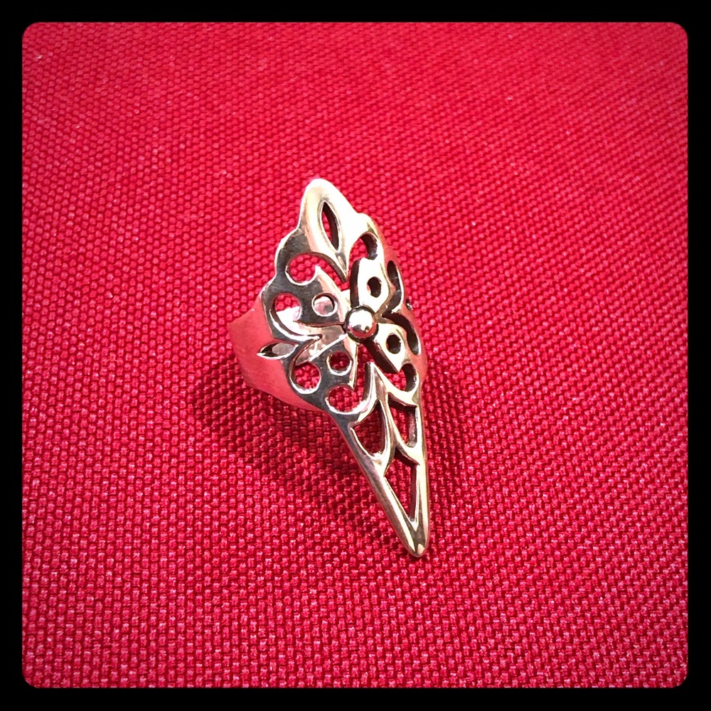 Sterling silver women’s ring.